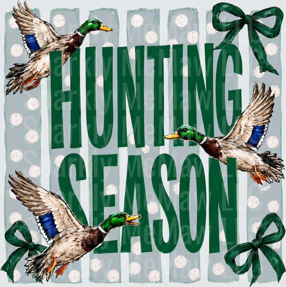 Hunting Season Mallard Ducks UV DTF Decal