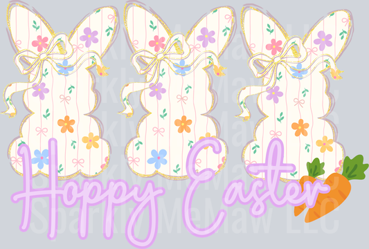 Hoppy Easter DTF TRANSFER (FABRICS)