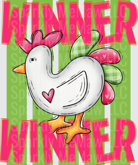 Winner Winner Chicken Dinner UV DTF Decal