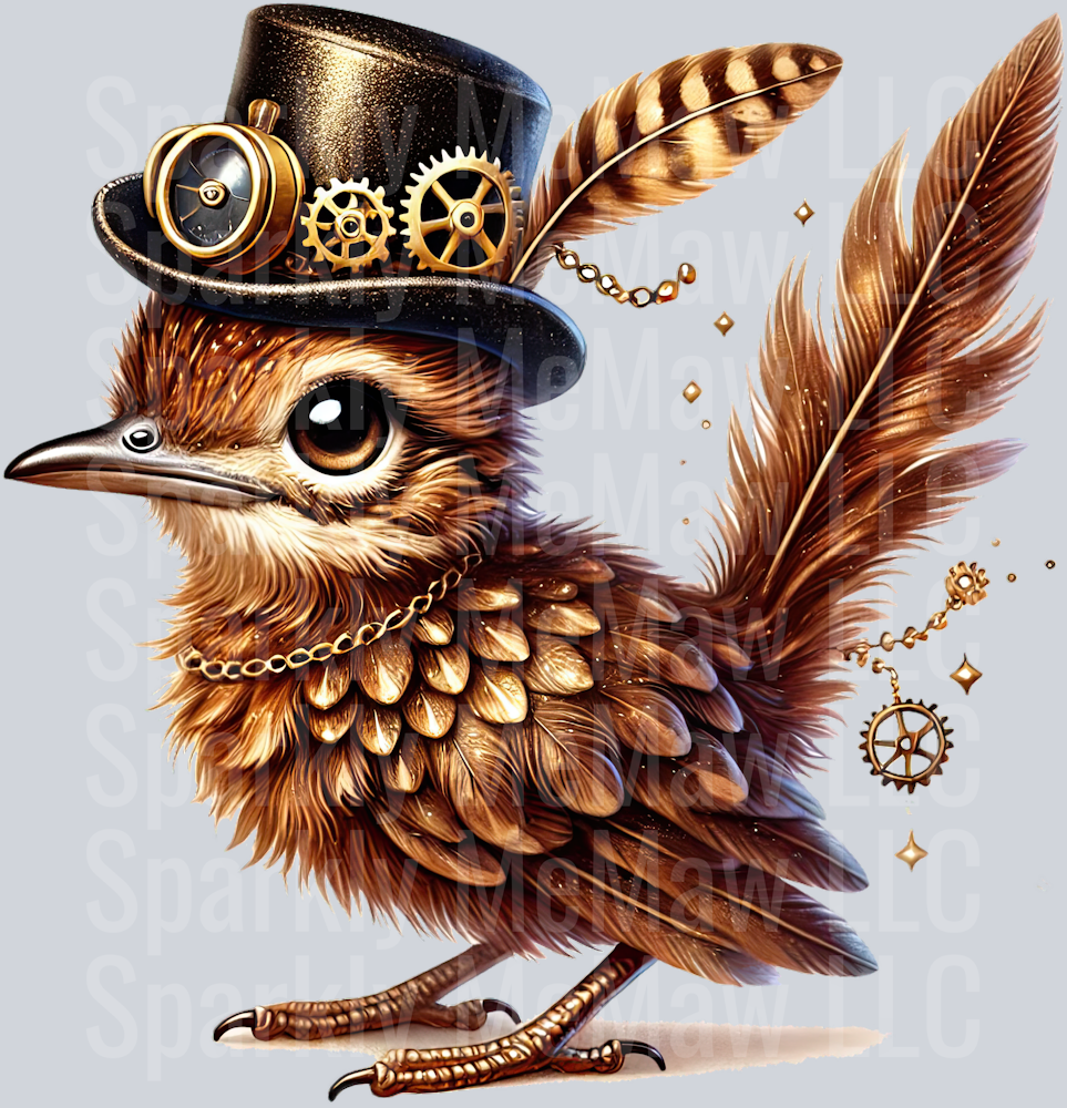 Road Runner SteamPunk UV DTF Decal 20