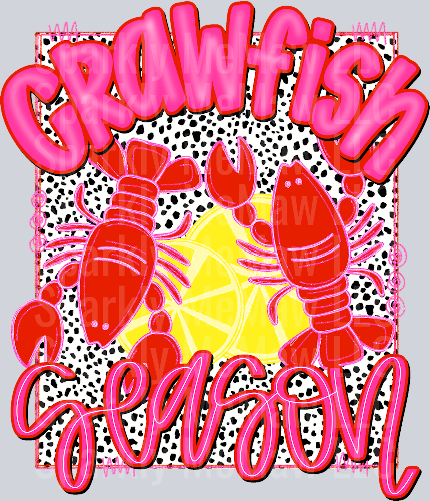 Crawfish Season DTF Transfer (Fabric)