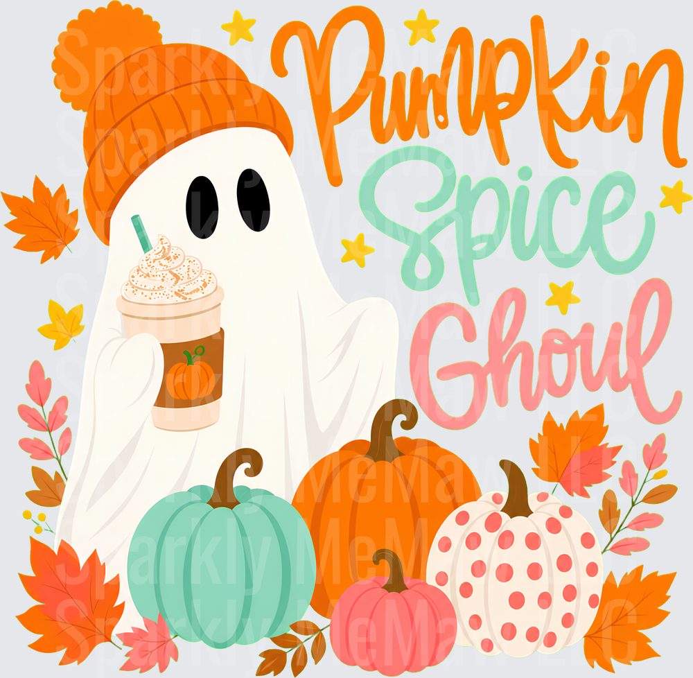 Pumpkin Spice Ghoul UV DTF Decal