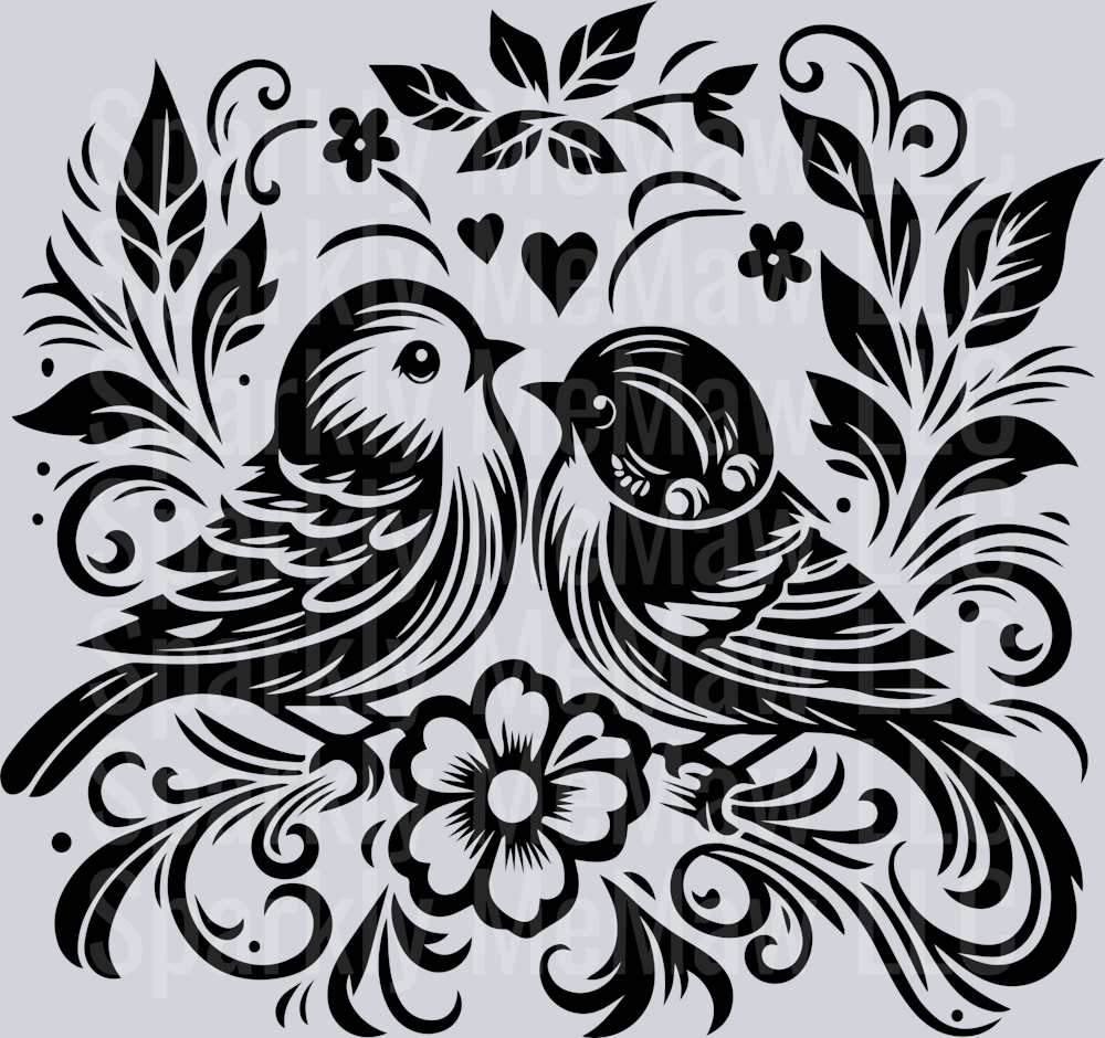 Bird UV DTF Clipart Decal 14