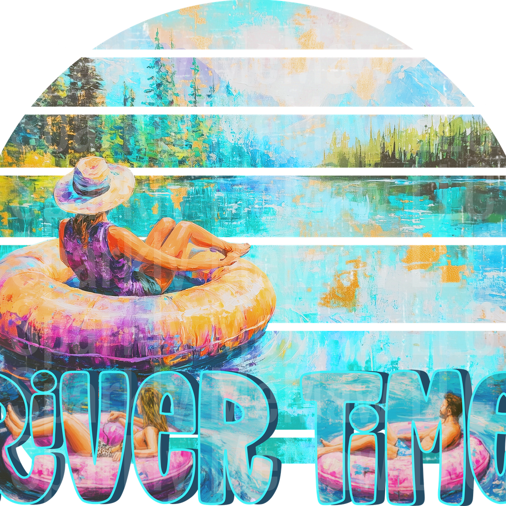 River Time UV DTF Decal