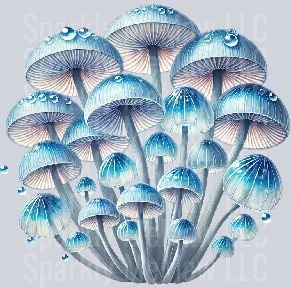 Fantasy Mushroom UV DTF Clipart Decal 12