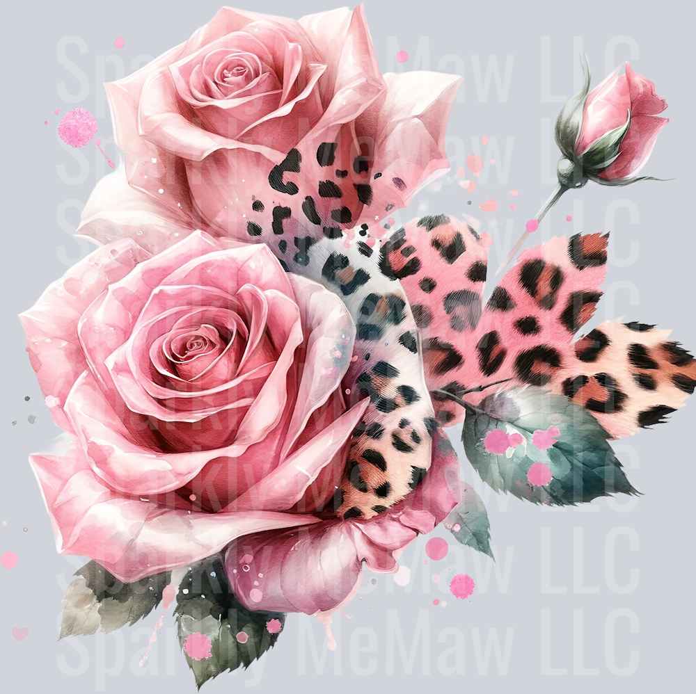 rose  Animal Rose UV DTF Clip Art Decal