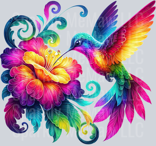 46 Hummingbird Clip Art UV DTF Decal