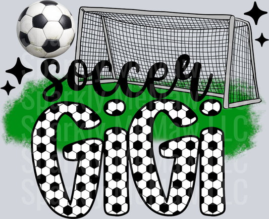 Soccer Gigi DTF Transfer (Fabrics)