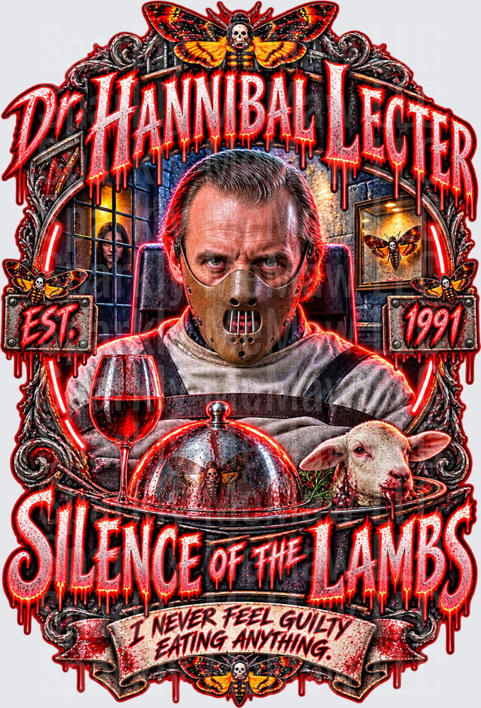 Dr. Hannibal Lecter Silence of the Lambs UV DTF Decal
