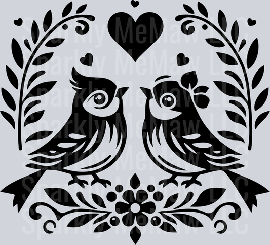 Bird UV DTF Clipart Decal 7