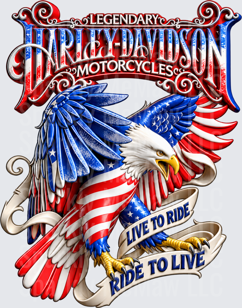Legendary hd Eagle UV DTF Decal