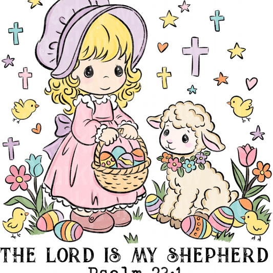 The Lord is My Shepherd UV DTF Decal