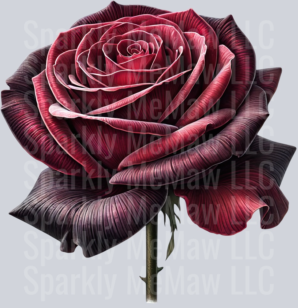 Fantasy Rose 33 UV DTF Decal