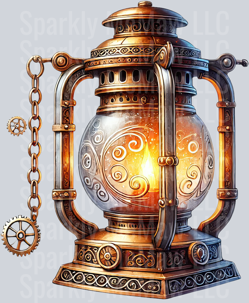 Steampunk Clip Art UV DTF Decal 1