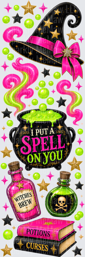 Witch Spell Cauldron Halloween UV DTF Pen Wrap