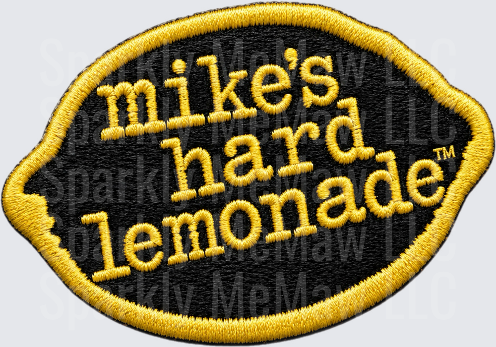 Mike's Hard Lemonade Logo Embroidered Patch Design UV DTF Decal