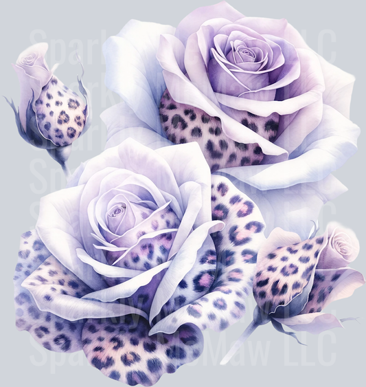 rose 18 Animal Rose UV DTF Clip Art Decal