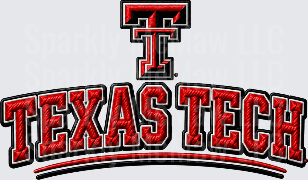 Texas Tech Red Raiders Logo UV DTF Decal