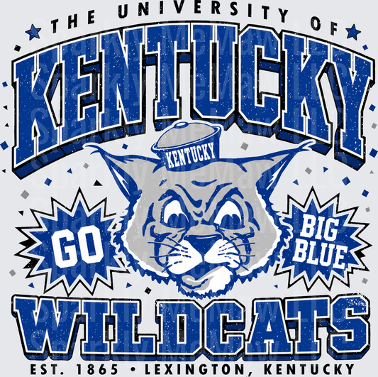 University of Kentucky Wildcats Go Big Blue This is a UV DTF Decal