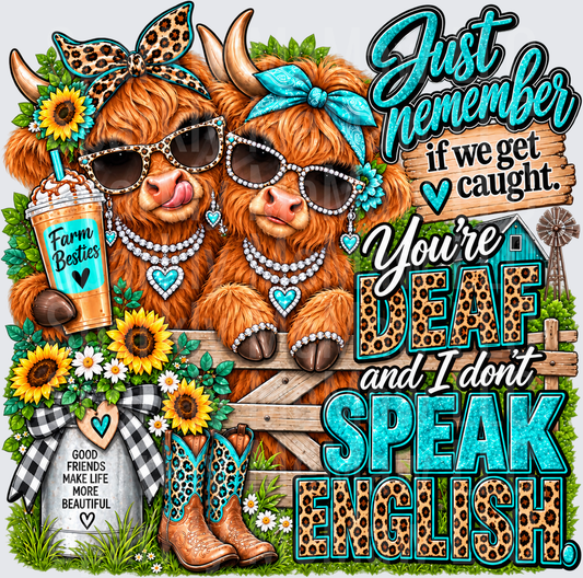 Farm Besties Highland Cows UV DTF DECAL (HARD SMOOTH SURFACE)