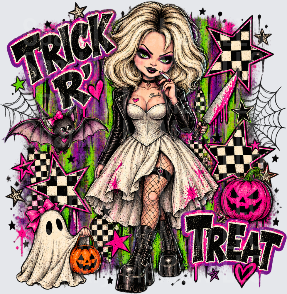 Bride of Chucky Trick R Treat this is a UV DTF Decal