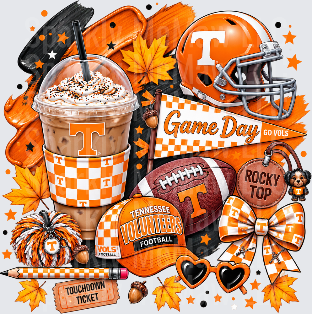 Tennessee Volunteers Game Day Collage is a UV DTF Decal
