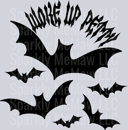 woke up petty UV DTF Decal