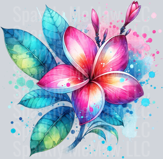 flower 9 Clip Art UV DTF Decal