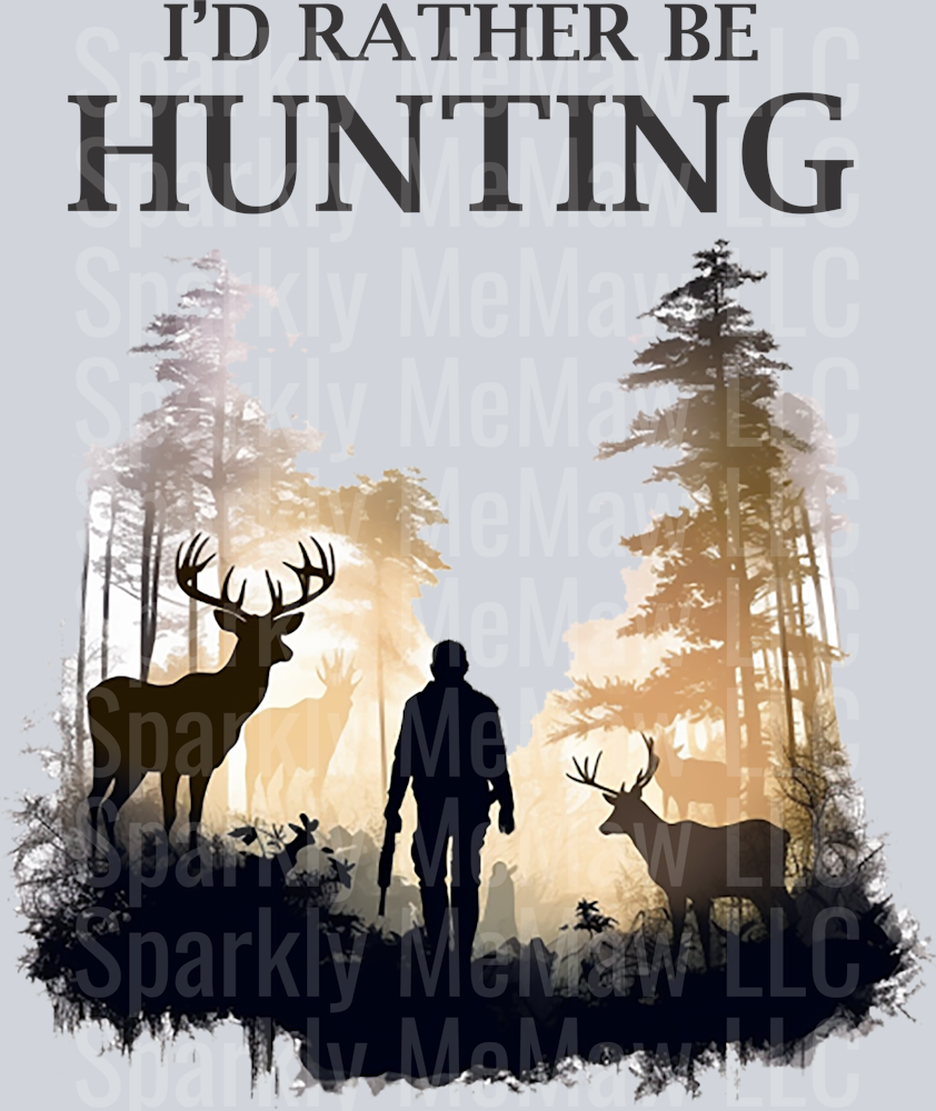 Rather Be hunting UV DTF Decal