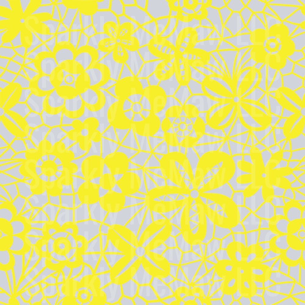Seamless yellow lace 10x10