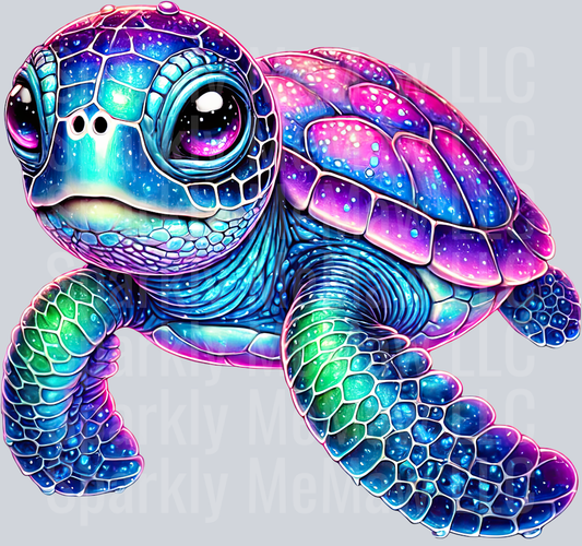 20 Colorful Turtle Clipart UV DTF Decal