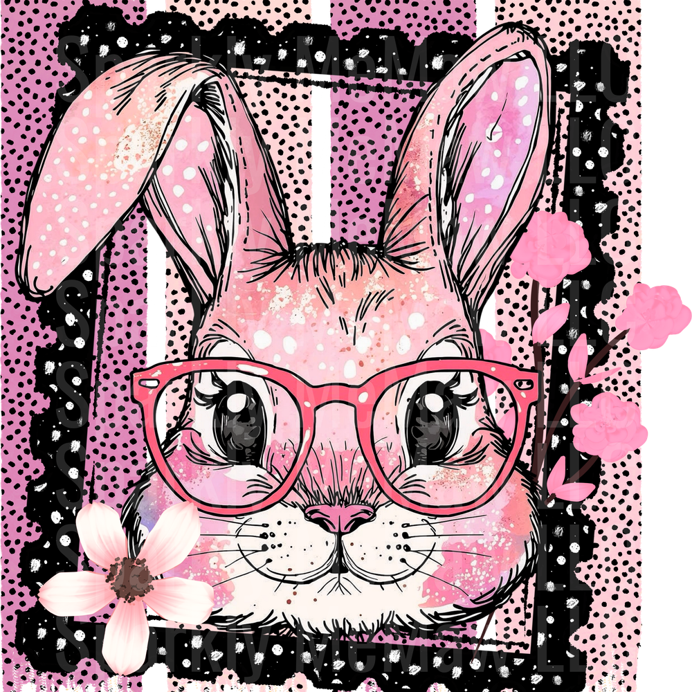 Bunny frame DTF Transfer (Fabrics)