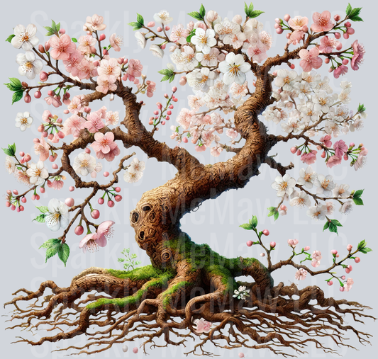 20 Cherry Blossoms set 2 UV DTF Clip Art Decal