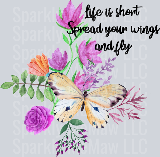 Butterfly UV DTF Clipart Decal 5