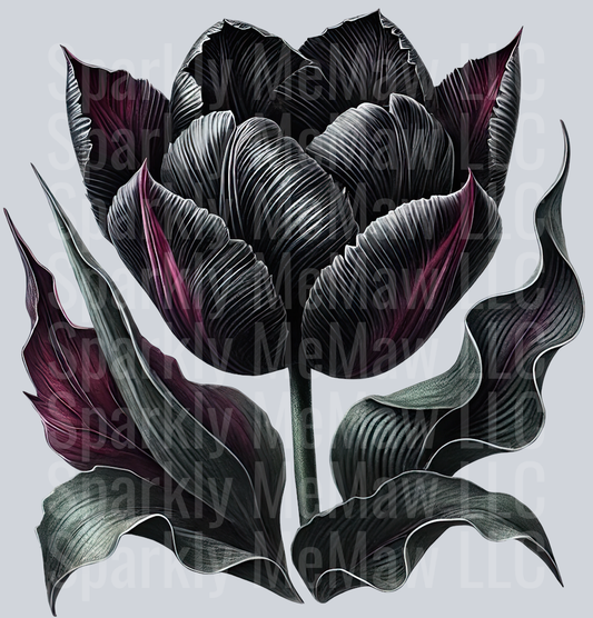 14 Gothic Flowers Clip Art UV DTF Decal
