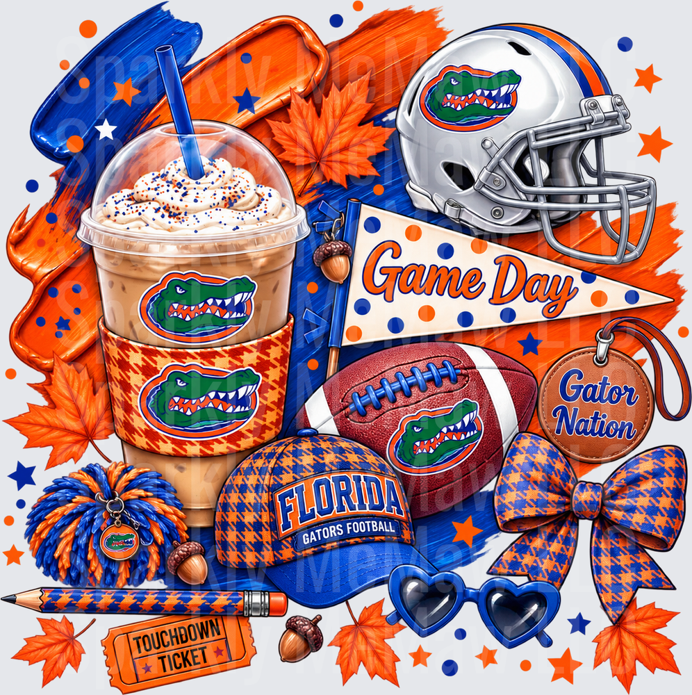 Florida Gators Game Day Collage UV DTF Decal