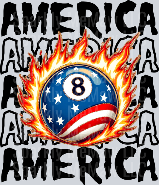 america UV DTF Decal