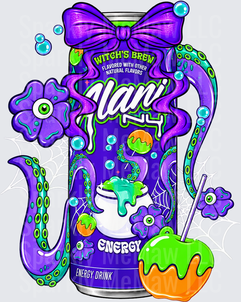 Alani Nu Witch's Brew Halloween UV DTF Decal