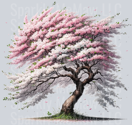 15 Cherry Blossoms set 2 UV DTF Clip Art Decal
