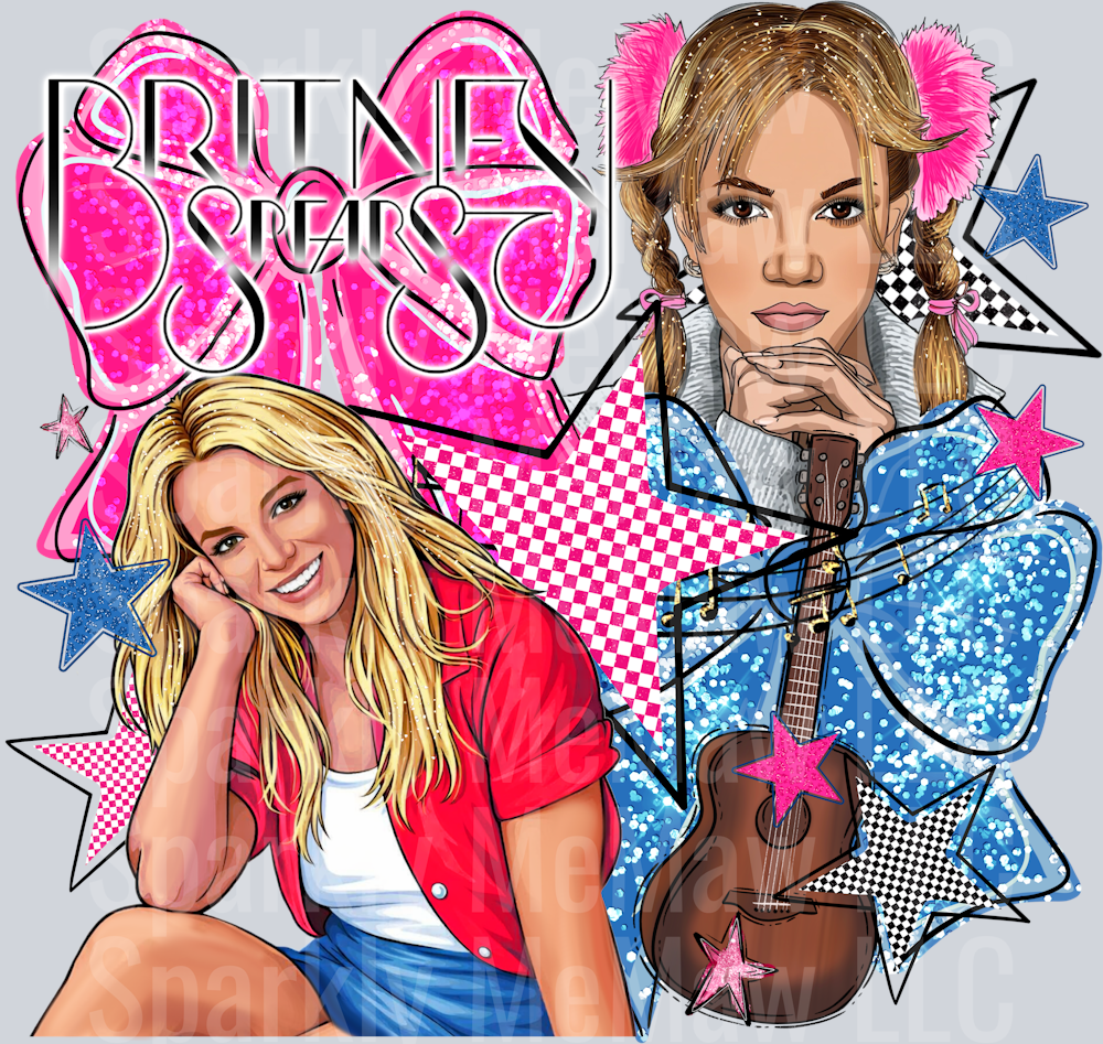 Britney DTF Transfer (Fabrics)