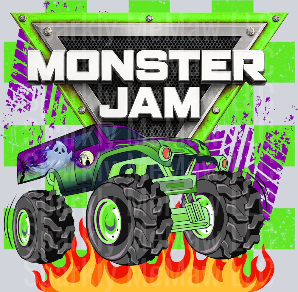 monster jam grave DTF Transfer (fabrics)
