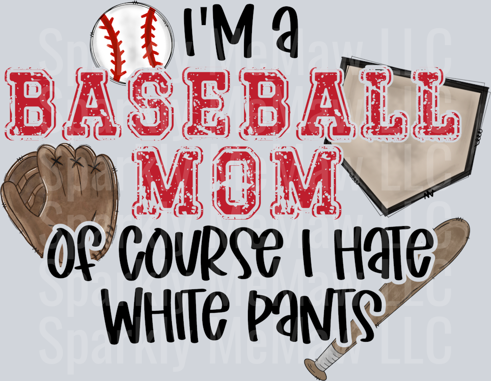 I'm a baseball mom UV DTF Decal