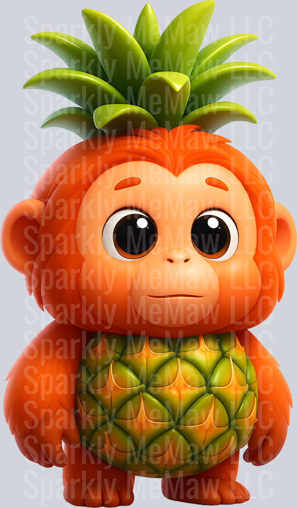 Orangutini Anannasini Brain Rot UV DTF Decal