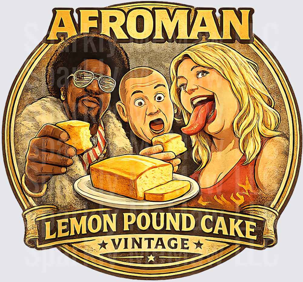 Afroman Lemon Pound Cake Vintage Band Logo UV DTF Decal