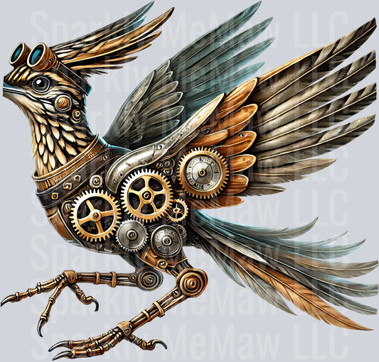 Road Runner SteamPunk UV DTF Decal 27