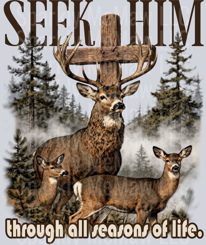 Seek him back print UV DTF Decal
