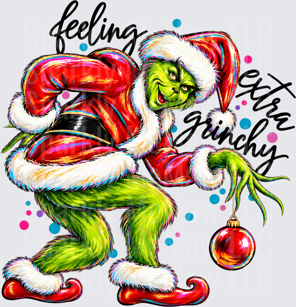 Feeling Extra Grinchy UV DTF Decal