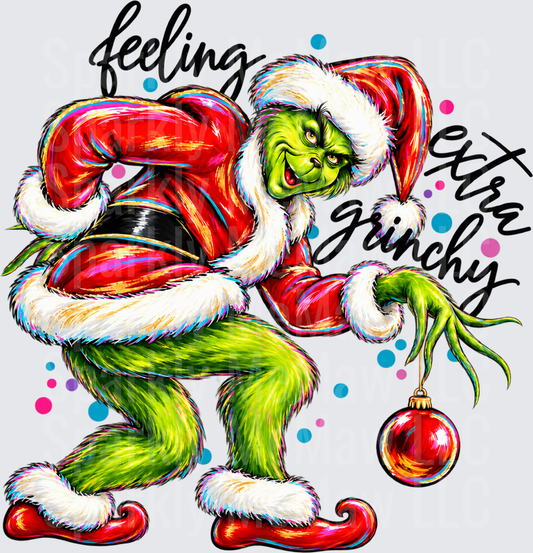 Feeling Extra Grinchy UV DTF Decal