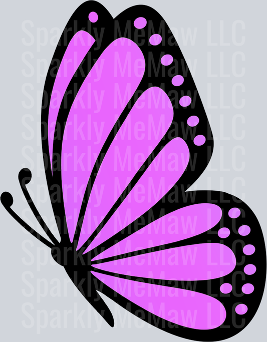 Colorful Butterfly Clipart Decal 7