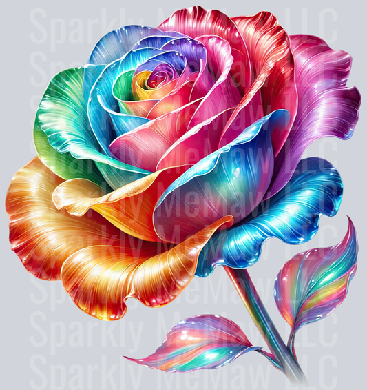 Fantasy Rose 9 UV DTF Decal